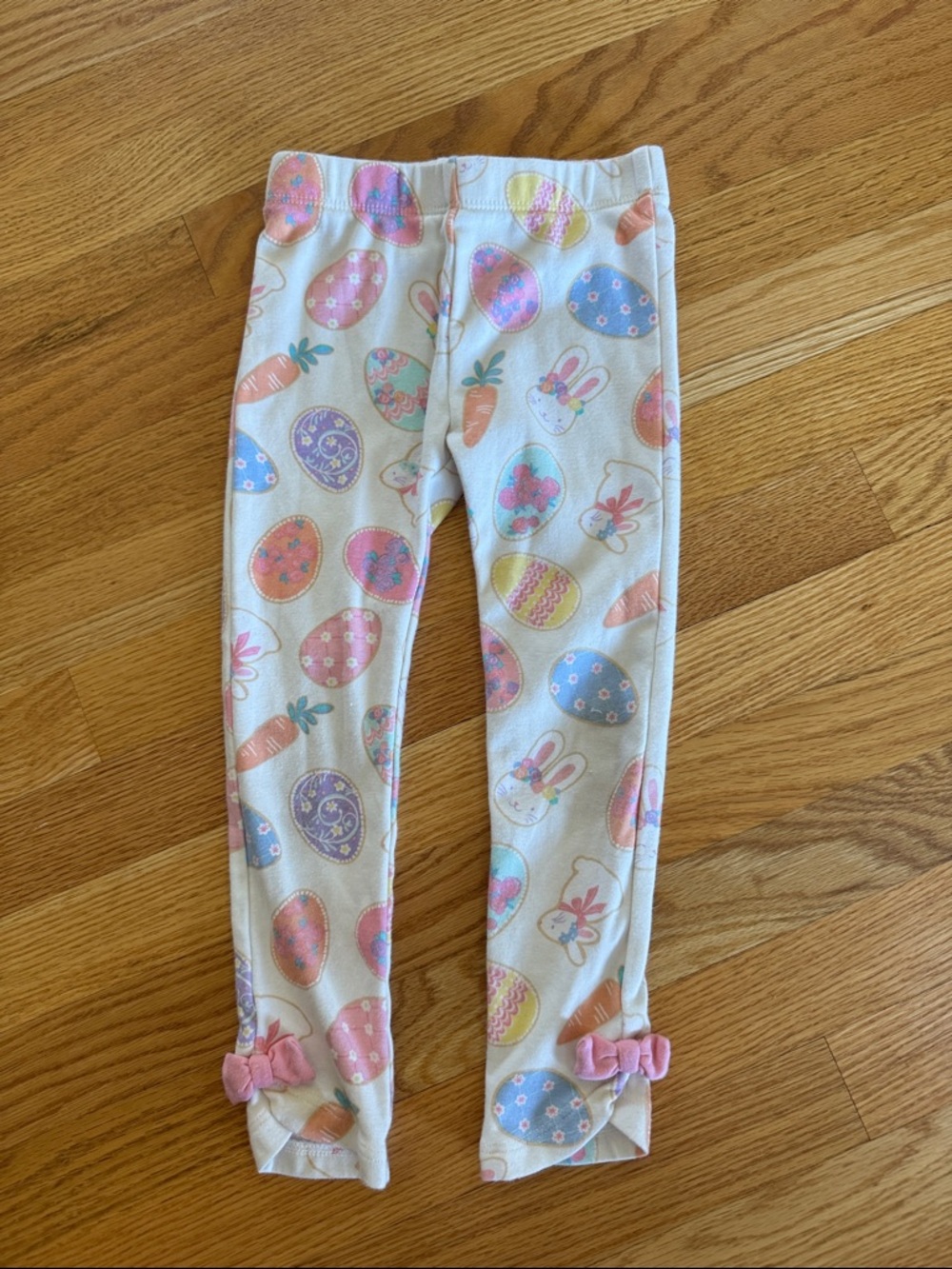 Easter Egg Toddler Leggings with Bows